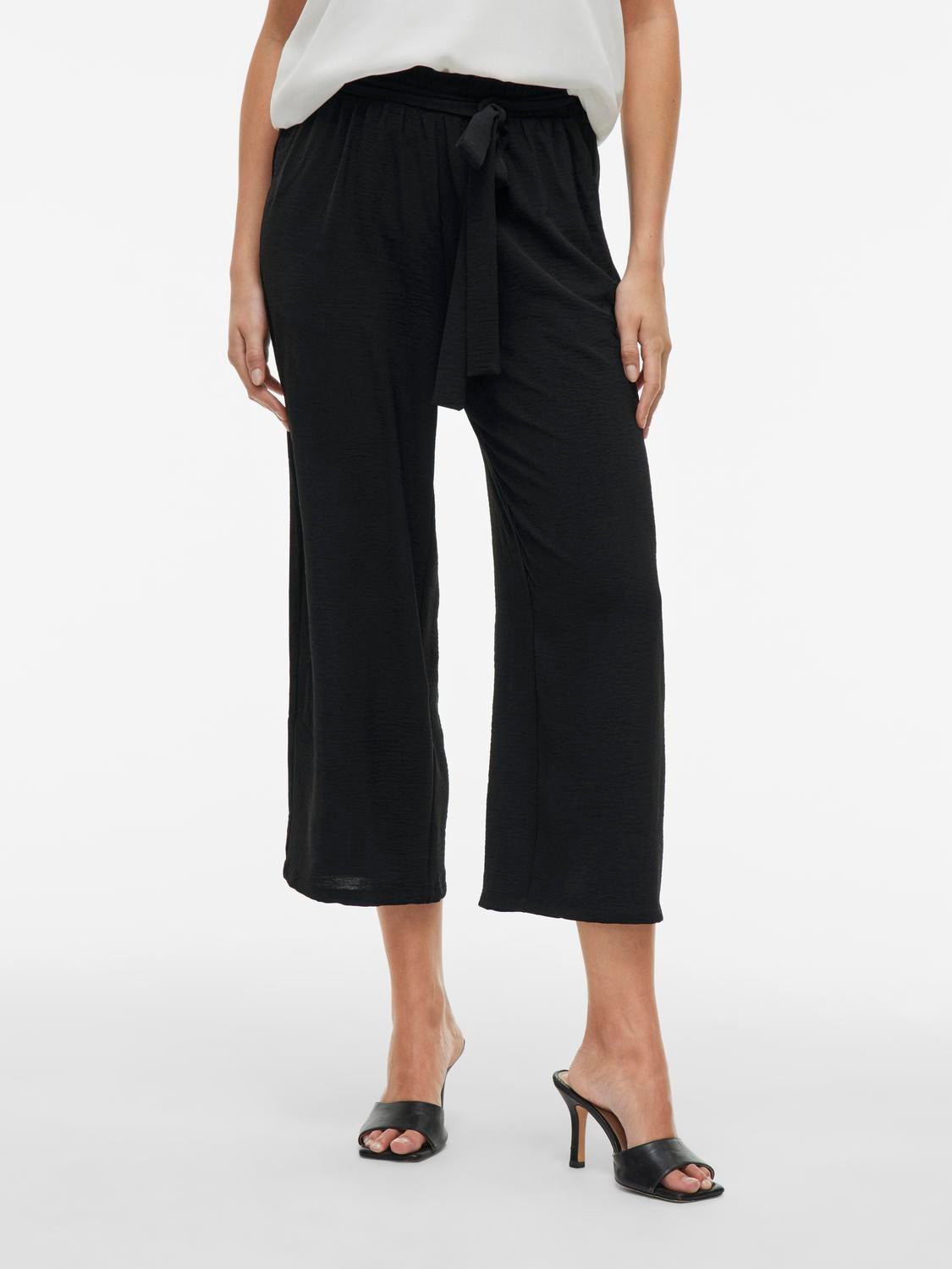 VIJOSA Trousers - Black Beauty - VERO MODA & VILA Bergvik